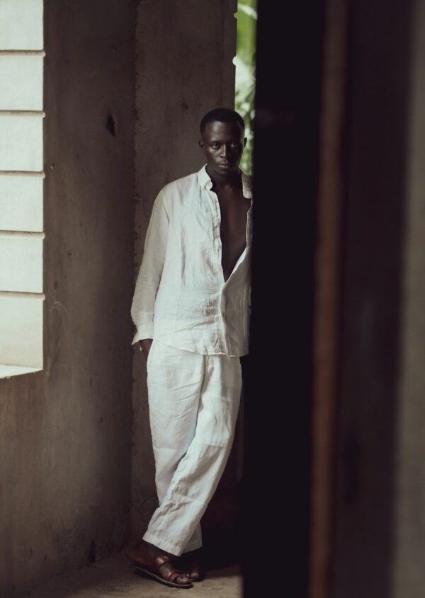 Linen Drawstring Trouser